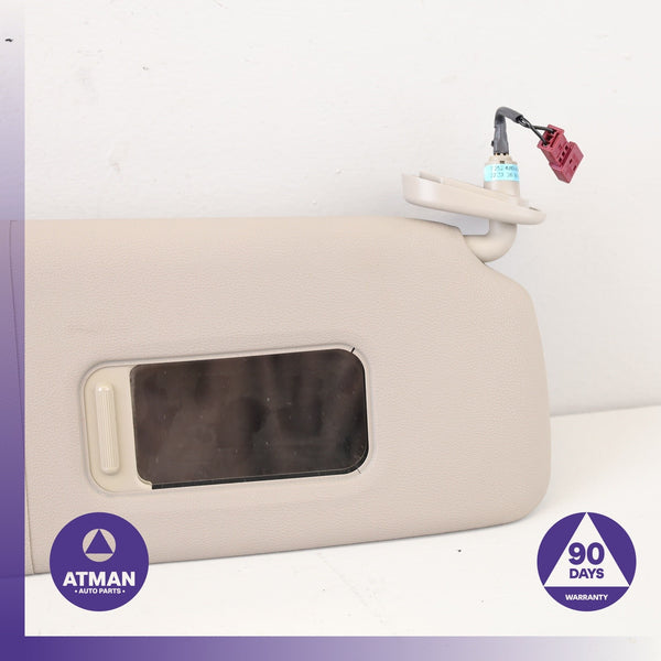 BMW E82 128i 135i Right Passenger Side Sunvisor Sun Visor Beige OEM