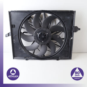 04-10 BMW E60 528i 750i 645Ci 600W RWD Engine Motor Cooling Fan Shroud OEM