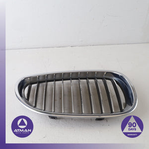 04-10 BMW E60 528i 535i Front Right Bumper Grille Chrome 51137065702 OEM