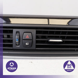 11-16 BMW F10 535i 528i Dashboard A/C Air Vent Wood Trim Panel w/ Switch OEM — photo 5