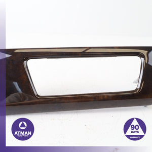 BMW E90 335i Front Left Driver Side Dash Dashboard Trim Cover Wood OEM