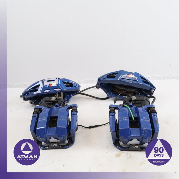 19-22 BMW G22 M440i 430i 330i M40i Front & Rear Brake Caliper Set Blue OEM 54k