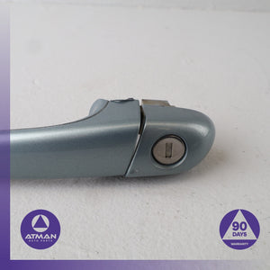 BMW E46 325i 323i 330i Front Left Exterior Door Handle Gray OEM