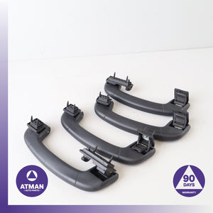 BMW F02 750i 740i Front & Rear Interior Upper Roof Grab Handle Black Set OEM — photo 5