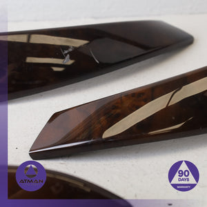 BMW F34 328i GT 335i 330e Front & Rear Door Trim Panel Wood Set OEM