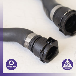 06-10 BMW E63 650i 4.8L Engine Motor Coolant Hose Pipe Set 17127545653 OEM — photo 2