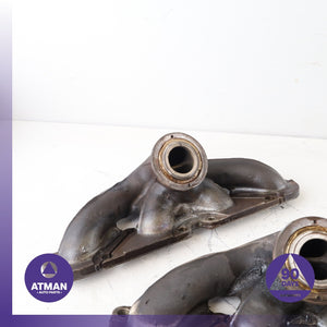 BMW F10 550i Left & Right Engine Exhaust Turbo Manifold OEM — photo 3
