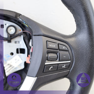 11-18 BMW F25 X3 X4 Leather Steering Wheel w/ Switch 32306879928 OEM 88k