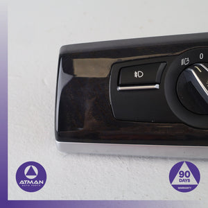 09-15 BMW F02 750i 740i Headlight Headlamp Control Switch w/ Trim 6803960 OEM — photo 2