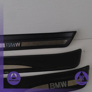 BMW E90 328i Front & Rear Sill Scuff Plate Cover Panel Set OEM