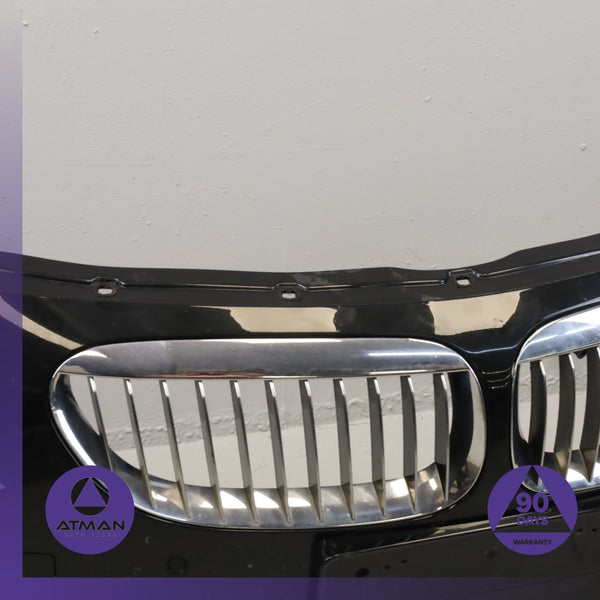 08-10 BMW E64 650i Front Bumper Cover Panel w/ Park Assist Black 51117184688 OEM