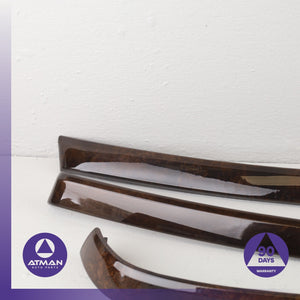 BMW E90 328i 335i Front & Rear Interior Door Cover Trim Wood Set OEM