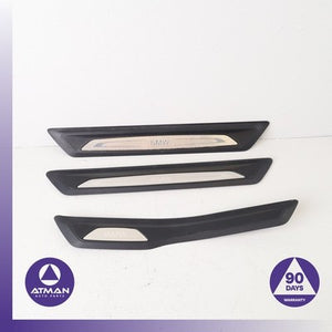 BMW F30 328i 335i 330e Front & Rear Door Entrance Sill Scuff Trim Panel Set OEM
