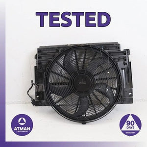 00-06 BMW E53 X5 Engine Radiator Auxiliary Cooling Fan Motor Blade w/ Shroud OEM