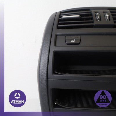 11-16 BMW F10 528i 535i 550i Rear Center Console A/C Vent Cover Trim Black OEM