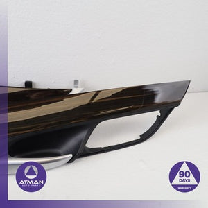 15-19 BMW F16 X6 Front & Rear Interior Door Cover Trim Wood Set OEM