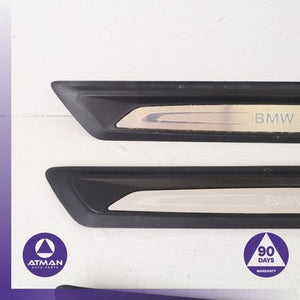 BMW F30 328i 335i 330e Front & Rear Door Entrance Sill Scuff Trim Panel Set OEM