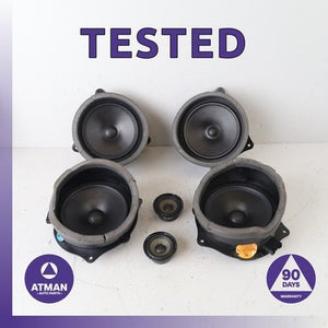 00-06 BMW E53 X5 Interior Audio Speaker Tweeter Loudspeaker Set OEM