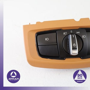BMW F16 X6 X5 Dash Headlight Head Light Control Switch OEM