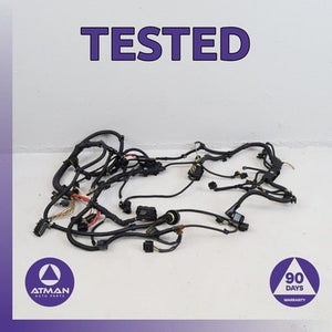 12-16 BMW F30 328i N20 RWD Engine Transmission Wire Harness Set 7634056 OEM