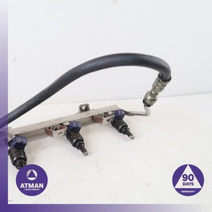 01-06 BMW E53 X5 Z4 330i 3.0L Fuel Gas Rail w/ Injectors 13537546245 OEM