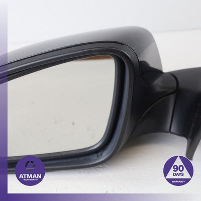 14-16 BMW F10 528i 535i 550i Left Side Rear View Door Mirror Black OEM