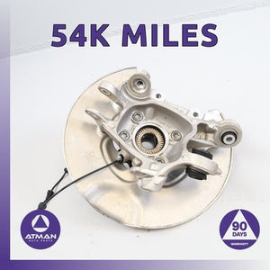 21-26 BMW G22 M440i 430i Rear Left Spindle Knuckle Hub w/ Shield OEM 54k