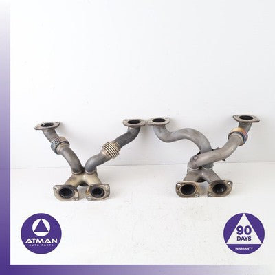 BMW F06 M6 4.4L V8 S63 Left & Right Engine Exhaust Manifold Set OEM