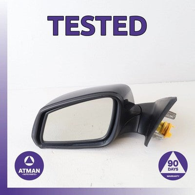 14-16 BMW F10 528i 535i 550i Left Side Rear View Door Mirror Black OEM