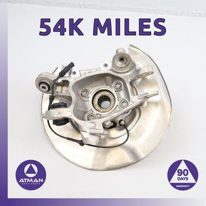 21-26 BMW G22 M440i 430i Rear Right Spindle Knuckle Hub w/ Shield OEM 54k