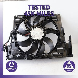 12-19 BMW F06 M6 M5 4.4L S63 Engine Radiator Cooling Fan Motor 7602181 OEM 45k
