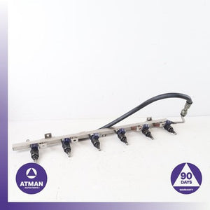 01-06 BMW E53 X5 Z4 330i 3.0L Fuel Gas Rail w/ Injectors 13537546245 OEM