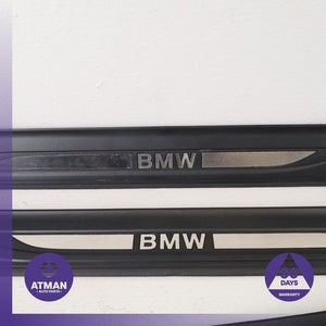 BMW F10 528i Front & Rear Door Entrance Sill Scuff Trim Panel Set OEM