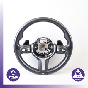 14-19 BMW F15 X5 X4 X6 M-Sport Steering Wheel w/ Paddle Shifters OEM