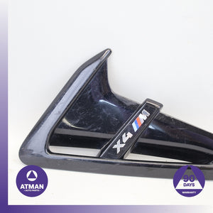 20-25 BMW F98 X4M X4 Left Driver Side Fender Wing Duct Trim Molding OEM 55k
