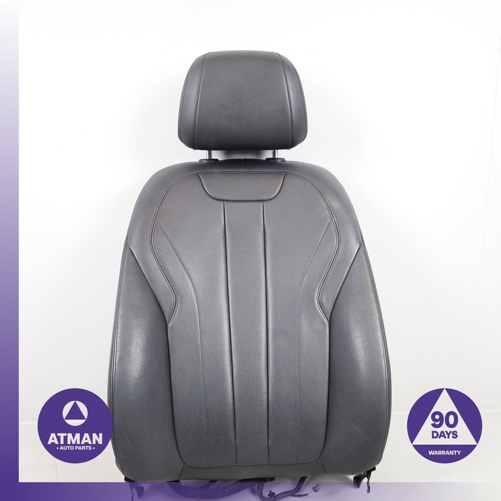 14-18 BMW F15 X5 Front Right Side Top Upper Seat Cushion w/ Headrest Black OEM