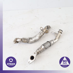 BMW E90 335i 3.0L I6 N54 Engine Turbocharger Coolant Oil Line Set OEM
