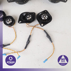 06-11 BMW E90 335i 328i Top Hi-Fi Interior Speaker Tweeter Loudspeaker Set OEM