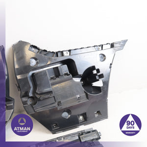 11-13 BMW F10 535i Rear Bumper Cover Panel Support Bracket Set 51127299970 OEM — photo 3