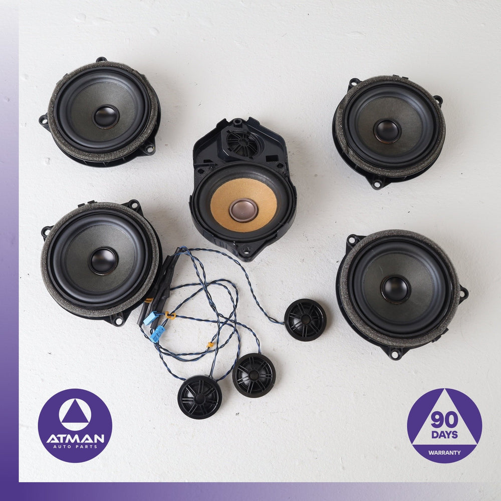 11-18 BMW F25 X3 X4 Top Hi-Fi Interior Sound Tweeter Speaker Set OEM