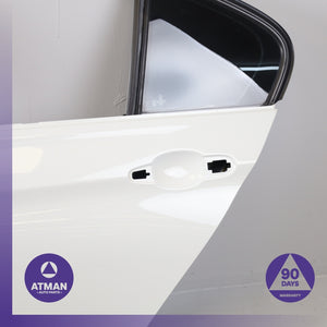 12-18 BMW F30 320i Rear Left Side Door Shell Panel White 41007298513 OEM