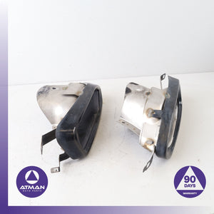 16-19 BMW G12 740i 740Li Rear Left & Right Exhaust Silencer Muffler Tip Set OEM