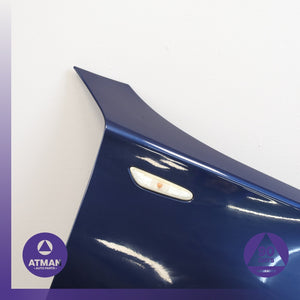 08-13 BMW E82 128i Front Right Side Fender Cover Panel Blue 41357133228 OEM 77k