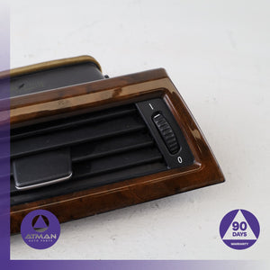 05-10 BMW E60 535i 550i Left Dashboard A/C AC Air Vent Grille Wood 9112204 OEM