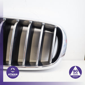 14-18 BMW F15 X5 Front Bumper Grille Set Chrome 7316061 OEM