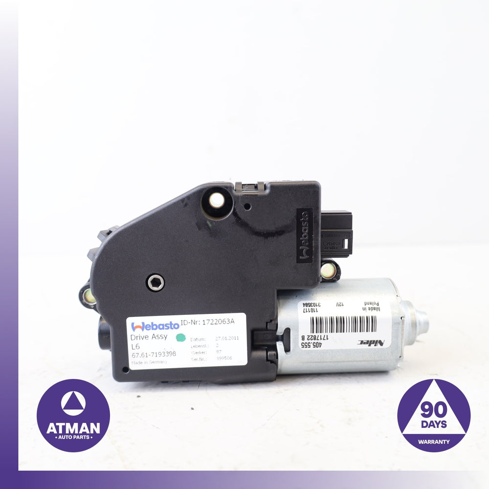 11-16 BMW F10 550i 528i 535i Sunroof Sun Roof Drive Motor 67617193398 OEM