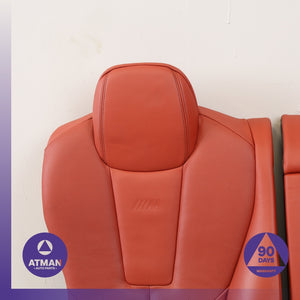 14-19 BMW F06 M6 Rear Left & Right Upper Seat Cushion Set Merino Red OEM