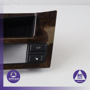 08-10 BMW E60 528i 550i 535i Dashboard Switch Panel Cover Trim Wood OEM