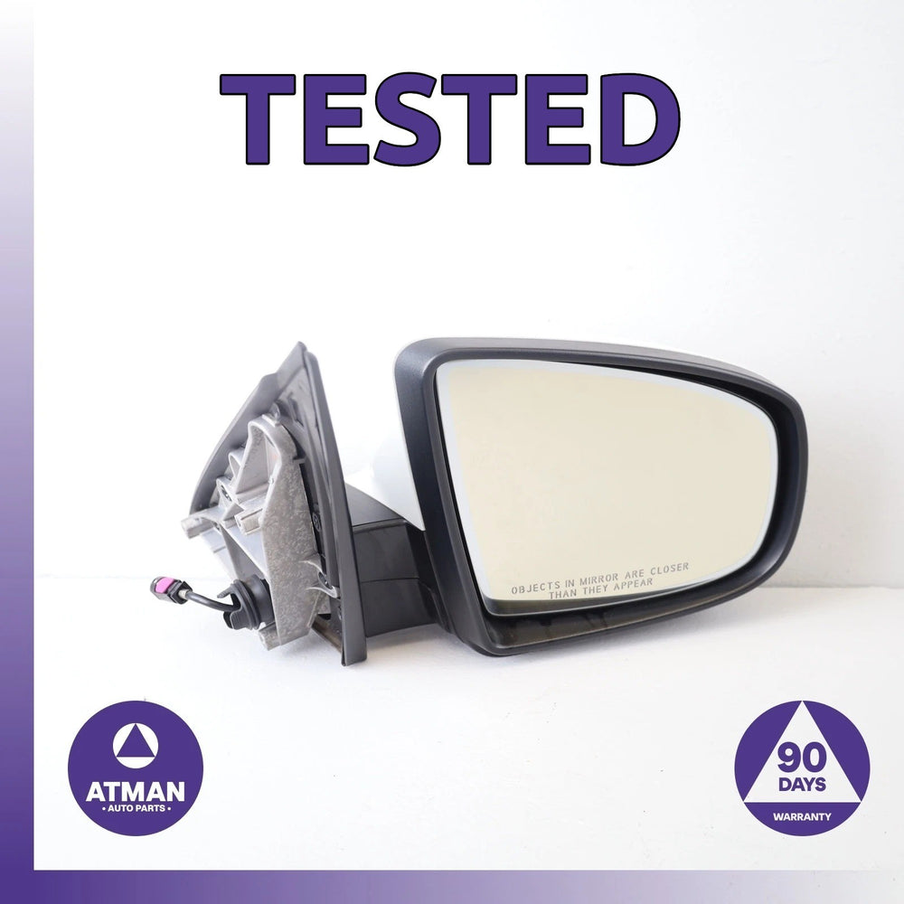 10-13 BMW E70 X5M M-Sport Right Side Rear View Door Mirror w/ Camera White OEM