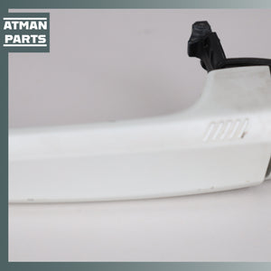 BMW F15 X5 Rear Left Driver Exterior Door Handle w/ Keyless Go White OEM